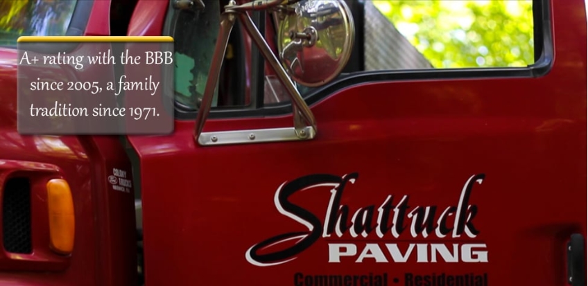 Shattuck Paving side truck sticker