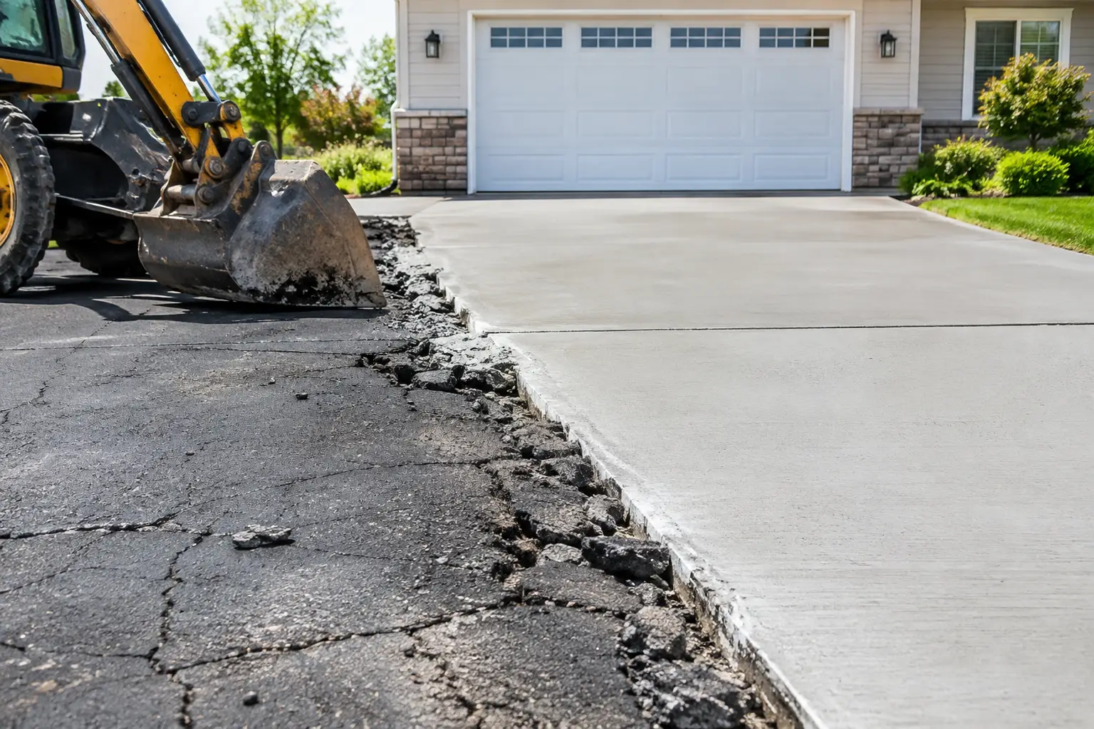 Cost to Remove Asphalt Driveway and Replace With Concrete