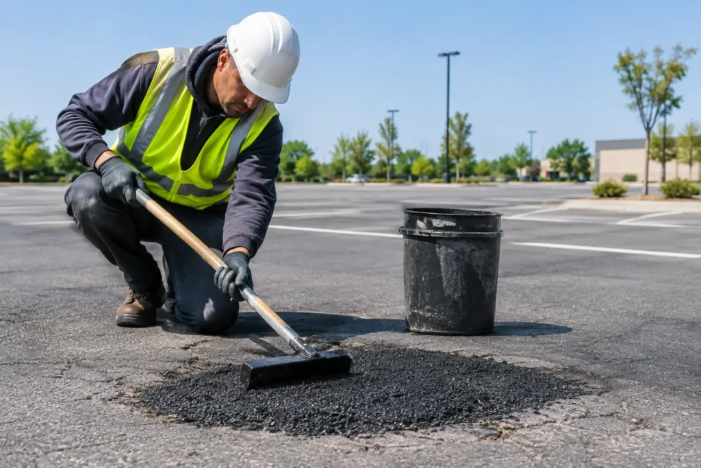 Pothole Repair for Parking Lots That Lasts Longer
