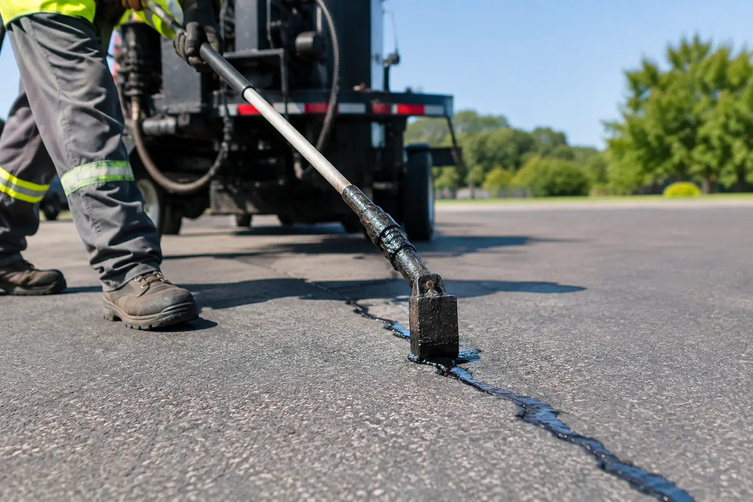 Why Asphalt Crack Filling Before Sealcoating Matters