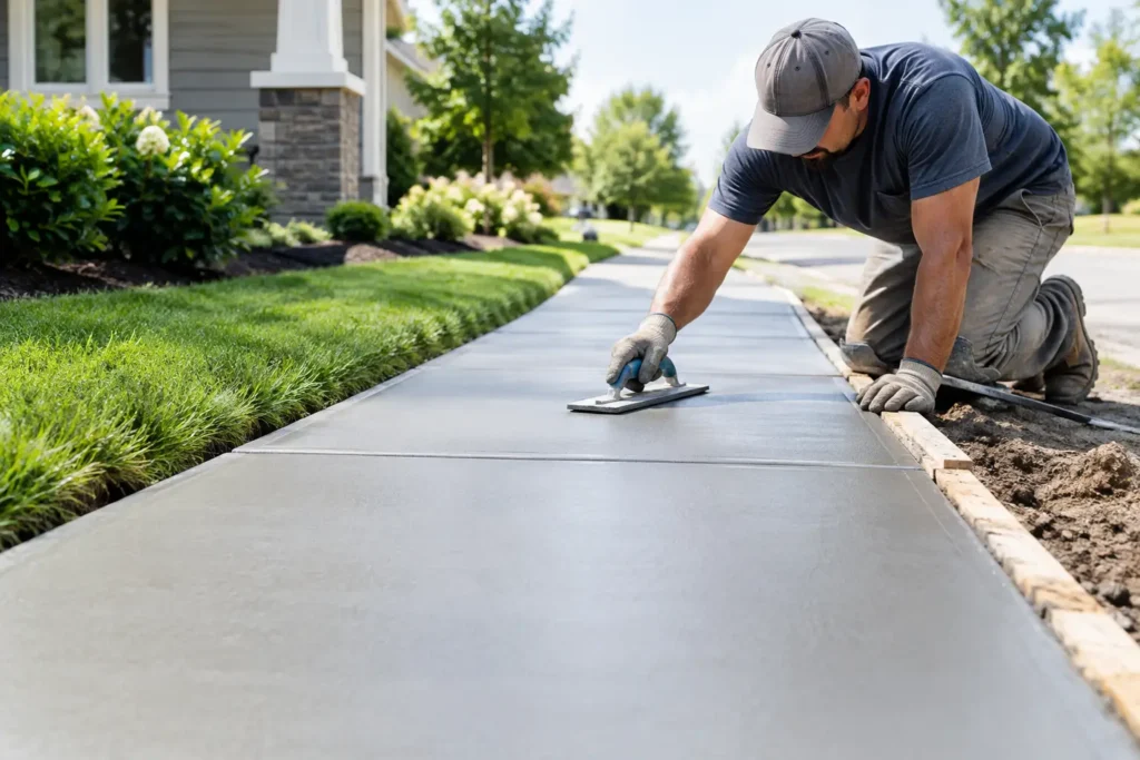 Concrete Sidewalk Installation That Lasts