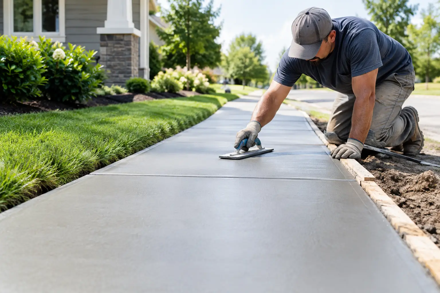 Concrete Sidewalk Installation That Lasts