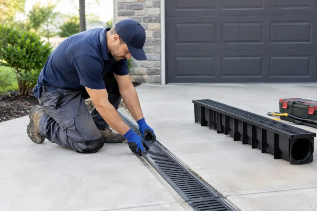 How a Driveway Drainage Installation Contractor Helps